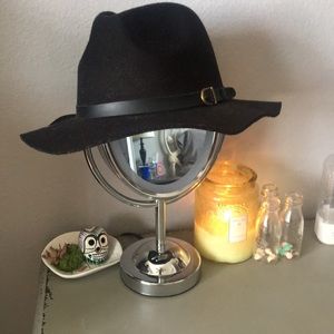 Black boho fedora